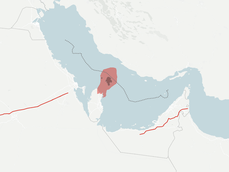 South Pars-North Dome gas field in the Persian Gulf is by far the worlds largest natural gas field